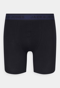 JACLOUIS Boxer Briefs Uomo 5 Pezzi – Morbido Cotone Elasticizzato, Nero, Blu Notte E Blu Corona - 3