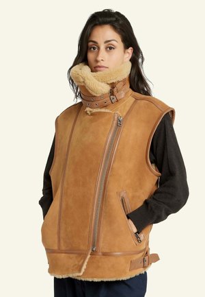 CHRISTELLE - Bodywarmer - tobacco