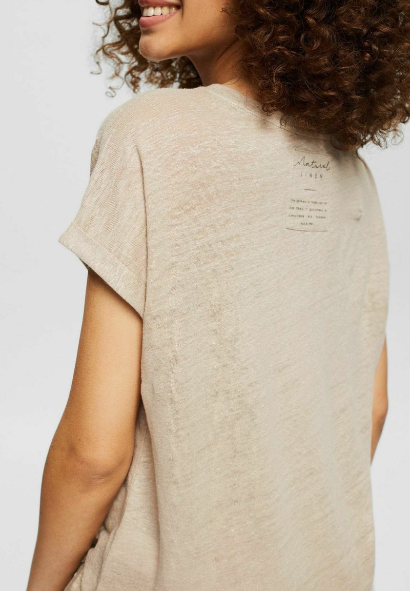 Damen T-Shirts | Esprit Collection T-Shirt basic light taupe/taupe - HJ42268 Damen T-Shirts | Esprit Collection T-Shirt basic light taupe/taupe - HJ42268