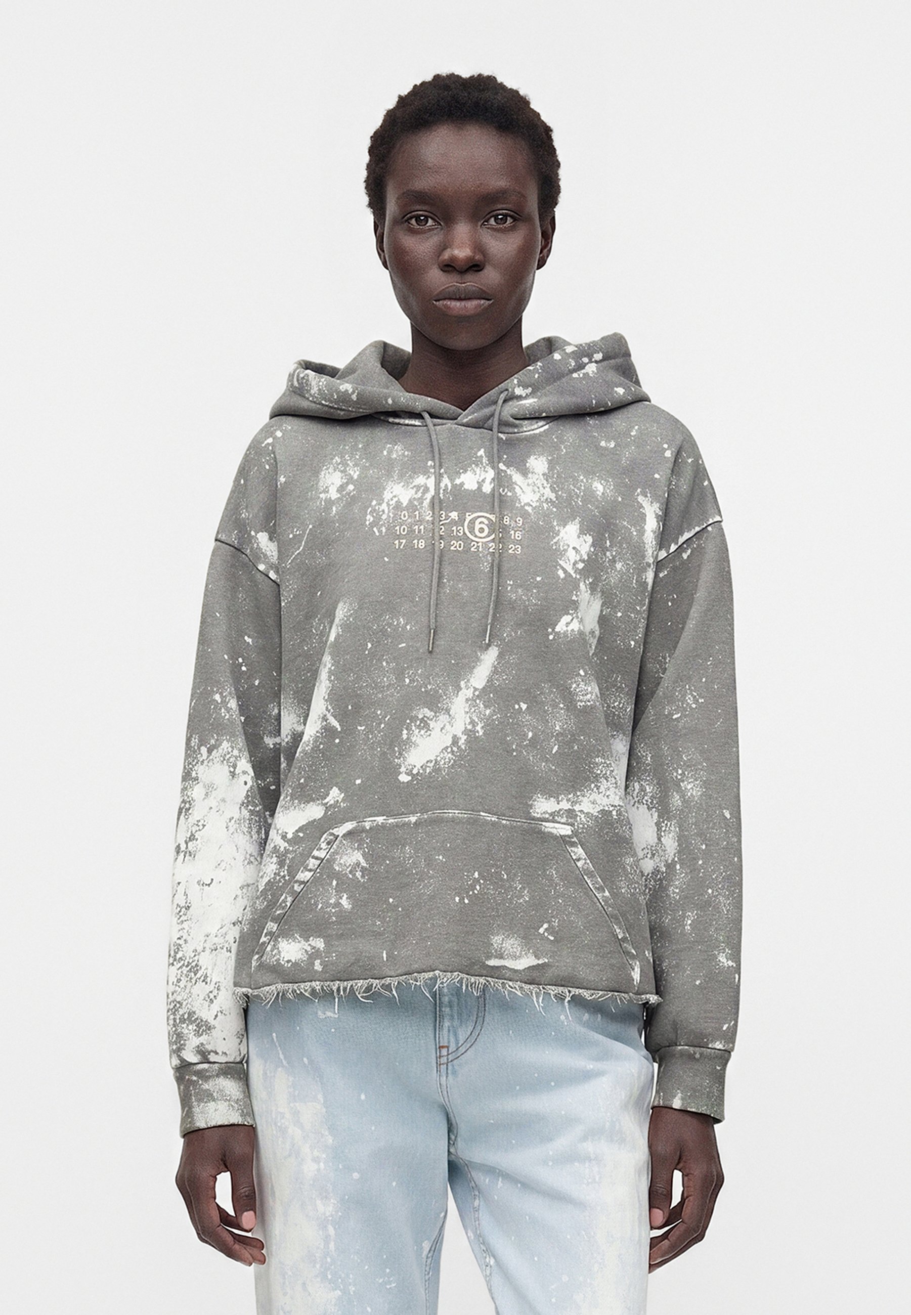 MM6 Maison Margiela Hoodie - grey melange/grey - Zalando.co.uk