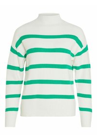 VILA VIRIL MOCK NECK  - Pullover - white alyssum