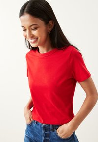 Next - ESSENTIAL SHORT SLEEVE CREW NECK   - T-Shirt basic - burgundy red Thumbnail-Bild 1