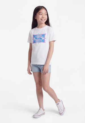 Quiksilver STARFISH STAMP UNISEX - Triko s potiskem - white