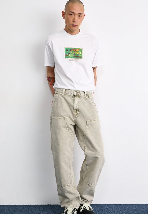 DOUBLE KNEE PANT SMITHFIELD  - Relaxed fit jeans - opuntia chalk wash2