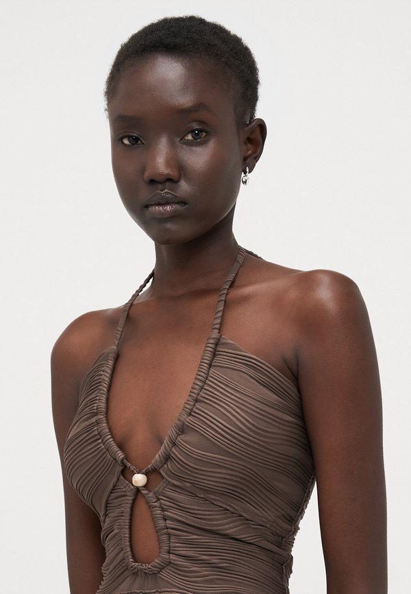 IDALIA BANDEAU CUT OUT SWIMSUIT - Swimsuit - chocolate2