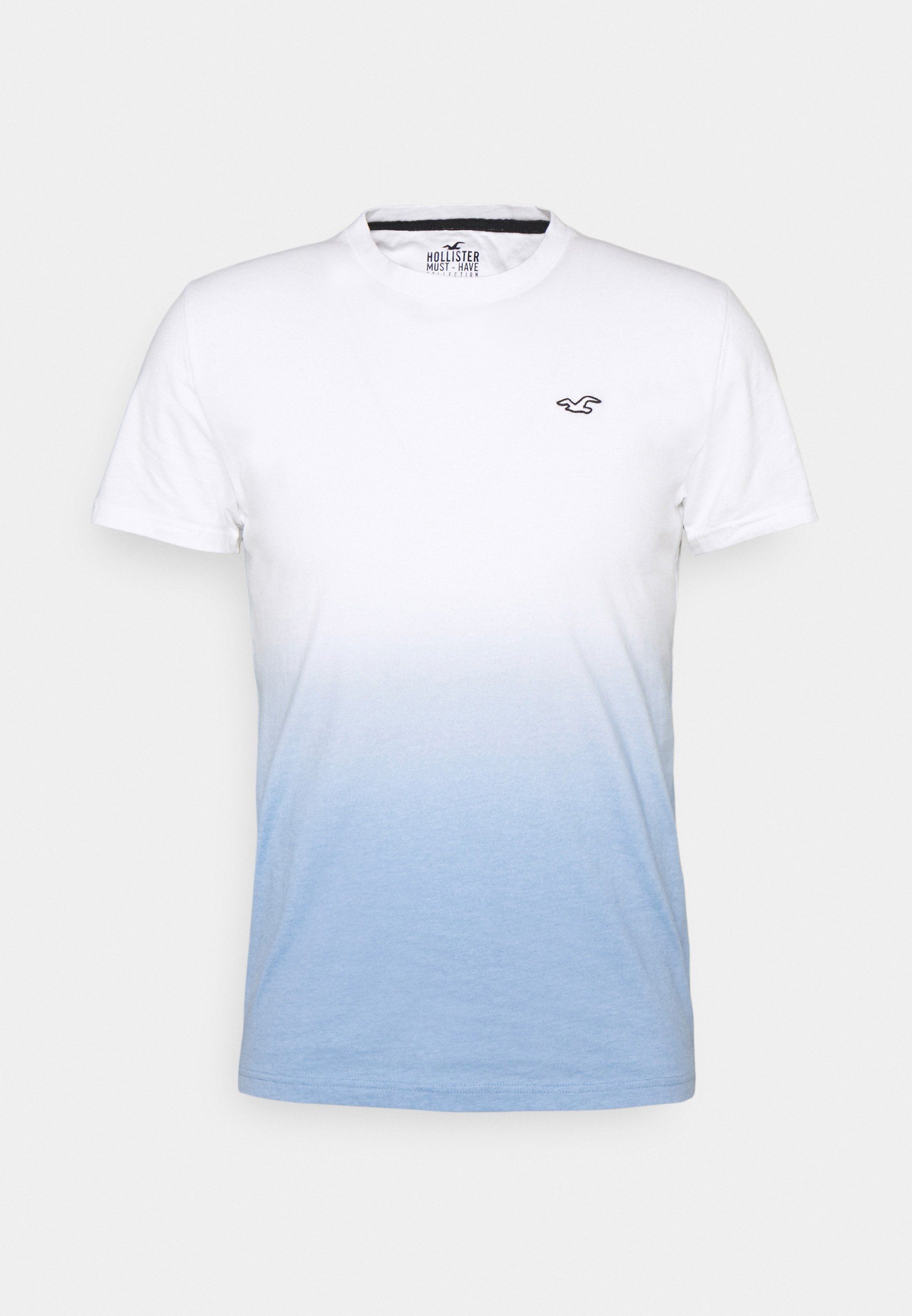 CREW OMBRE - Print T-shirt - white/blue 