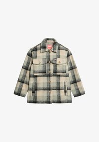 Geselecteerd, pale blue black ivory check