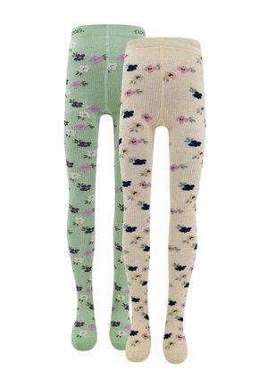 2ER PACK BLÜMCHEN - Strumpfhose - bunt