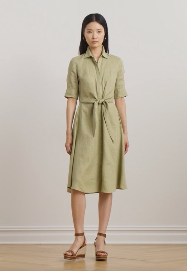 WAKANA DAY DRESS - Shirt dress - light olive2