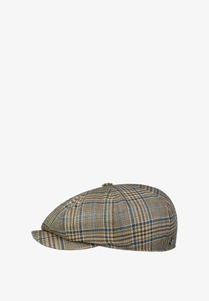 Lierys, GLENCHECK 8 PANEL - Beanie - braun blau
