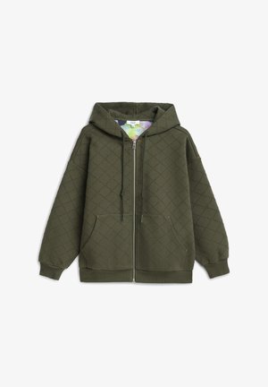 Twist, TEXTURED - Sweater met rits - green