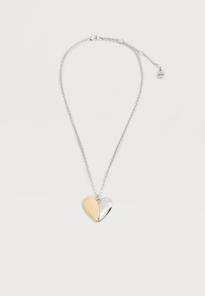 PUFFY HEART - Κολιέ - silver-coloured/gold-coloured