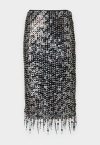 PASSAPAROLA PAILLETTES E CRISTALLI - Ceruzaszoknya - bluette/nero/azzurro