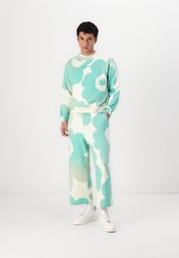 Marimekko LEIOT UNIKKO UNISEX - Mikina - off white/green
