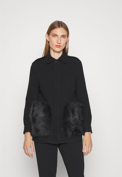 STUDIO ID MACI CAR SHORT WITH POCKETS - Κοντό παλτό - black