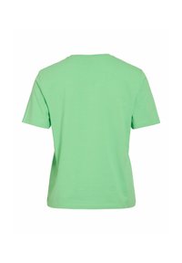 Kortærmet T-shirt i sprudlende mintgrøn, lavet af blød bomuld, med rund hals og afslappet pasform. Ingen synlige logoer eller mønstre.