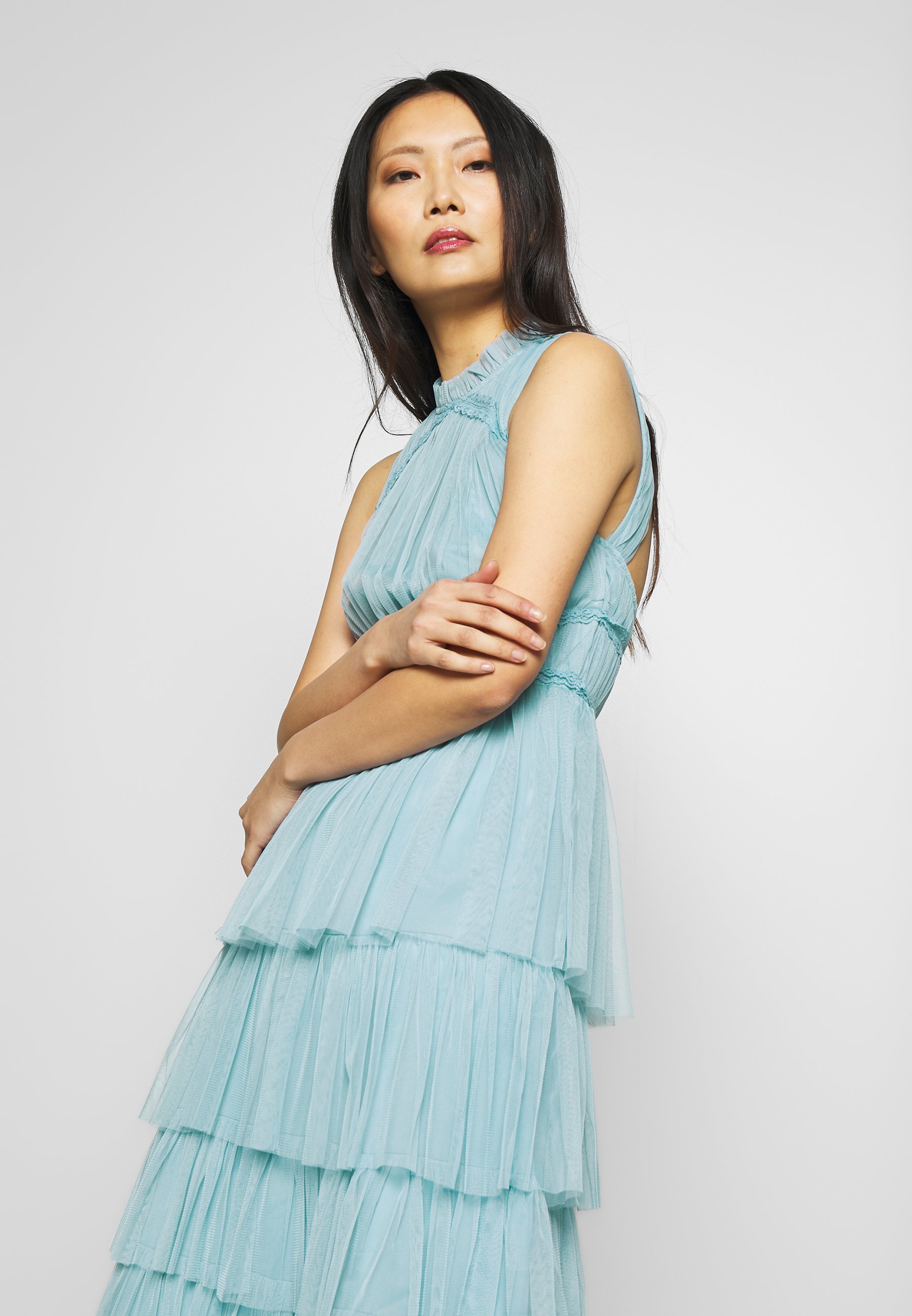 cornflower blue occasion dress