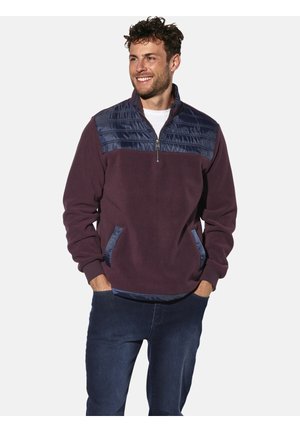 ISMAEL - Fleecepullover - dunkelrot