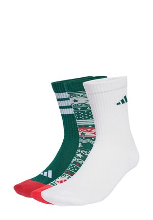 CREW 3 PACK - Sportsokken - collegiate green/white/pure ruby