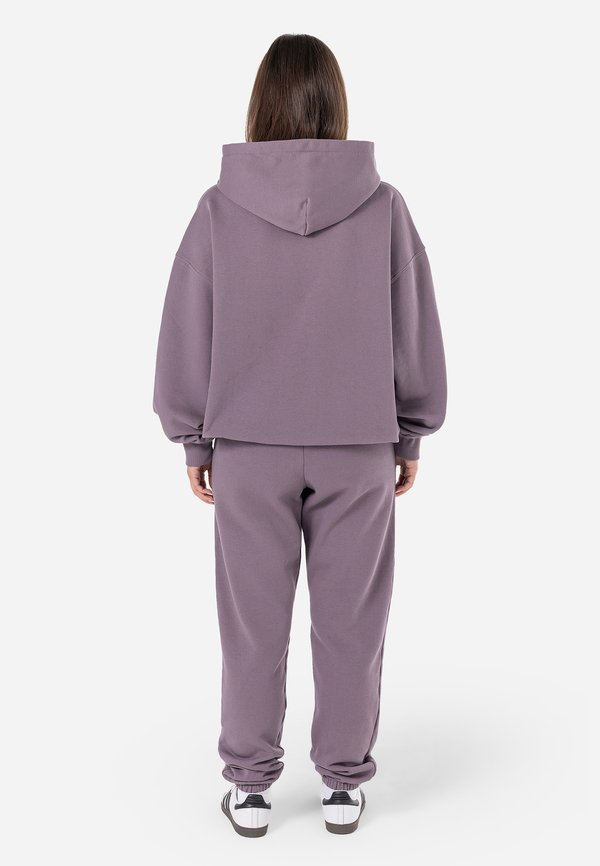 CLARITA LOGO OVERSIZED HOODIE - Sweatshirt - washed dusty grape gum2