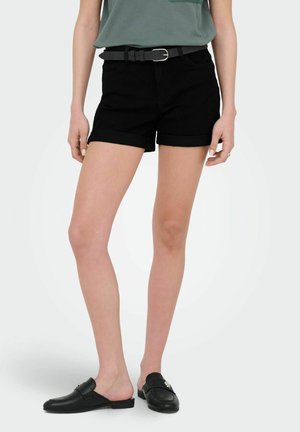 JDY JEANS-SHORTS JDYMOON MITTLERE TAILLE NORMAL GESCHNITTEN JEANS-SHORTS - Short en jean - black denim