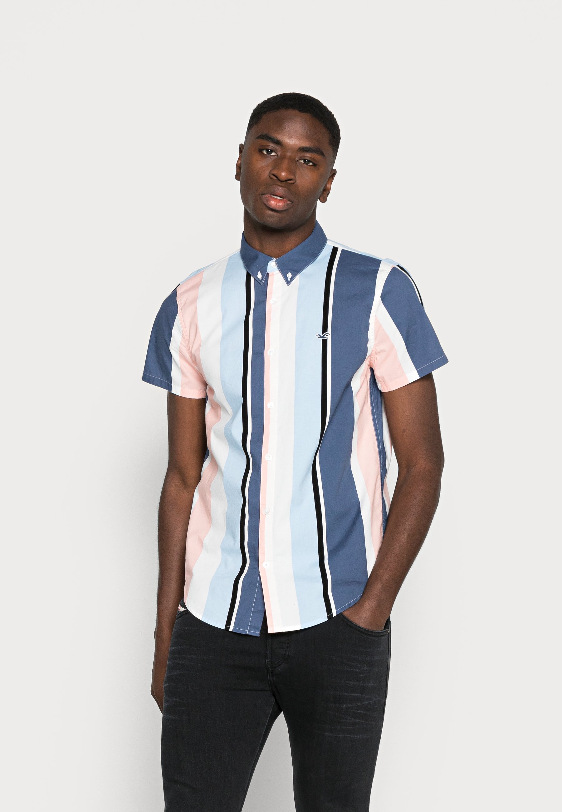 SLIM PATTERN - Shirt - light blue 