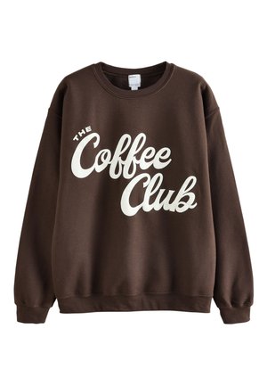 Next Sweatshirt - chocolate brown coffee club