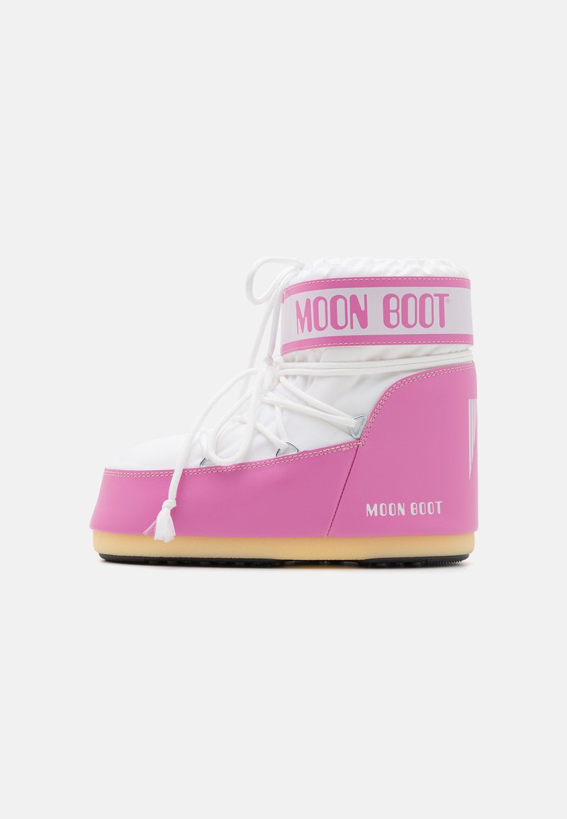Moon Boot ICON UNISEX - Schnürstiefelette - pink/white