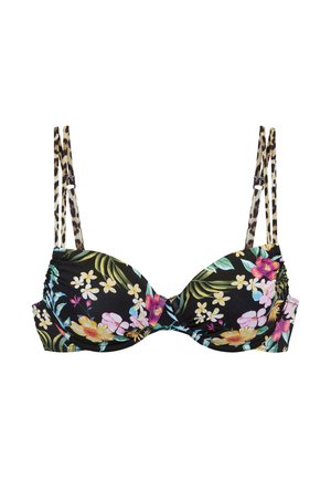 Bikini-Top - schwarz bedruckt