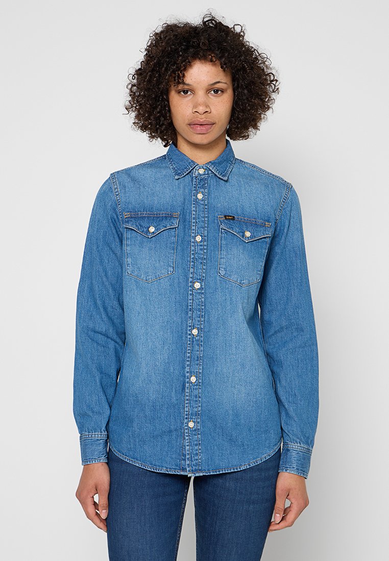 Lee Overhemdblouse donkerblauw