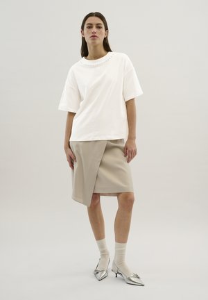 Karen by Simonsen PERRY TEE - T-shirt imprimé - bright white solid