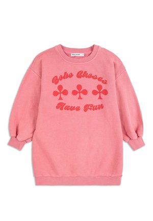 BOBO CHOSES KNITTED DRESSES HAVE FUN - Vestito casual - coral