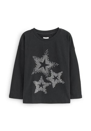 Next SEQUIN HEART STANDARD - Top s dlhým rukávom - black