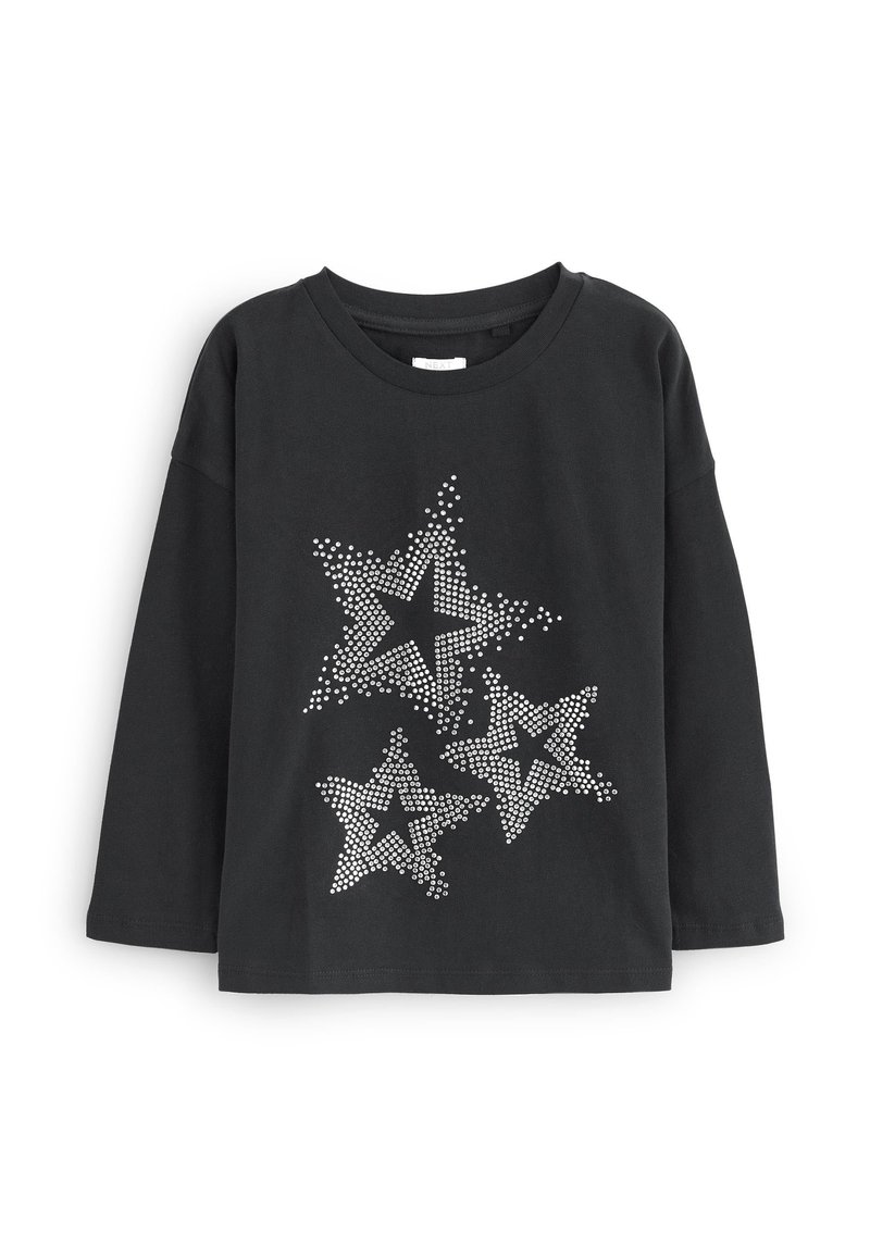 Next SEQUIN HEART STANDARD - Top s dlhým rukávom - black