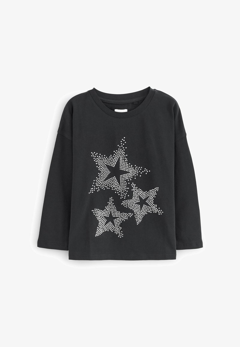 Next SEQUIN HEART STANDARD - Langarmshirt - black