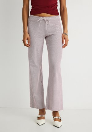 STRIPE LOUNGEWEAR TROUSERS - Dresside alumine osa - riored/white