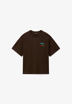 Napapijri, Trükipildiga T-särk - dark brown
