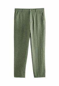 REGULAR FIT TEXTURED - Bukser - khaki green