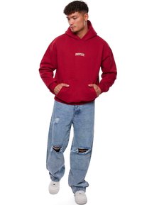 Dropsize MIDDLE LOGO  - Hættetrøje - red