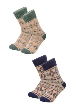 2ER PACK    - Socken - beige