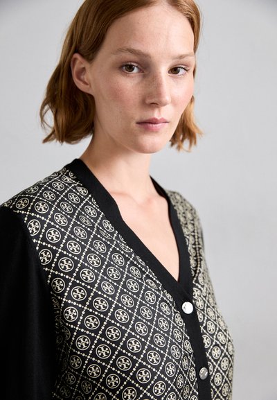 Tory Burch FRONT CARDIGAN - Gilet - black