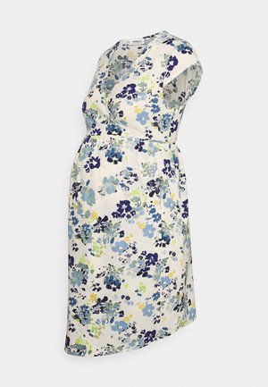 OLMPOPPY CAPSLEEVE WRAP DRESS - Sukienka letnia - faded denim