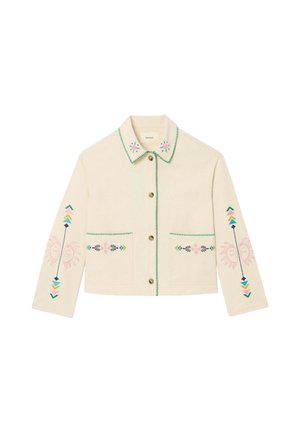 Promod, VESTE BOÎTE BRODÉE - Veste légère - imprimé écru