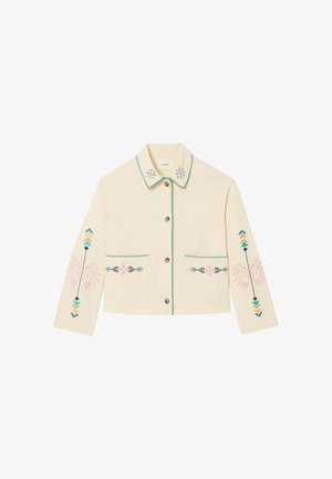 Promod, VESTE BOÎTE BRODÉE - Veste légère - imprimé écru