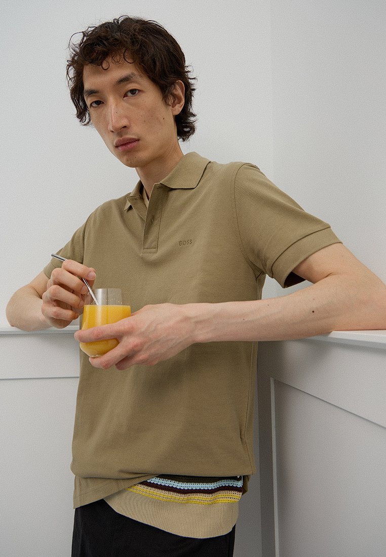 Boss Poloshirt zandkleur