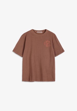 Bobo Choses, RED VIBRANT FLOWER - T-shirt imprimé - chocolate