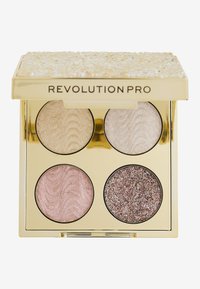 Revolution PRO ULTIMATE CRYSTAL EYE QUAD - Eye Palette - gold crystal