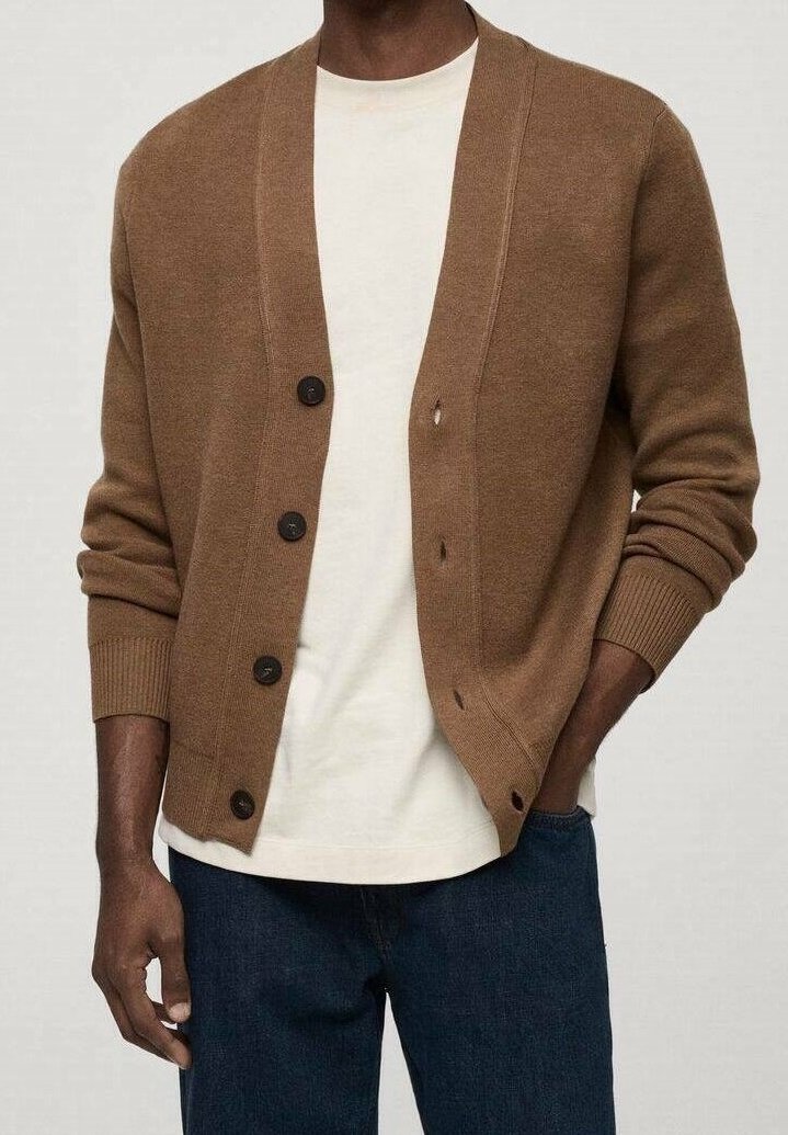 Mango Gilet - brown