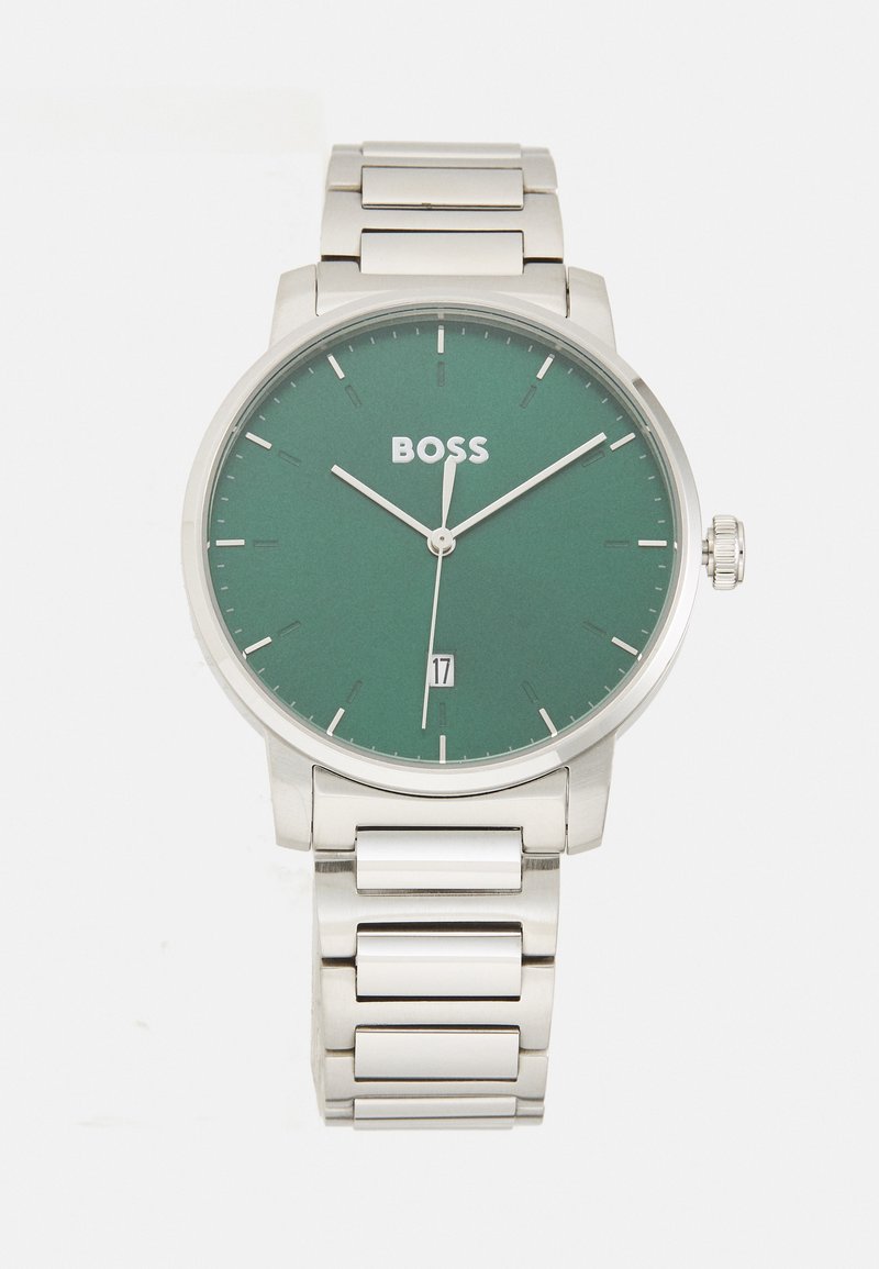 BOSS DEAN - Reloj - silver-coloured/green