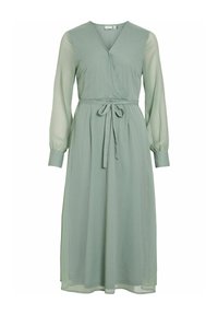 VIFALIA V NECK MIDI DRESS - Vardagsklänning - green milieu